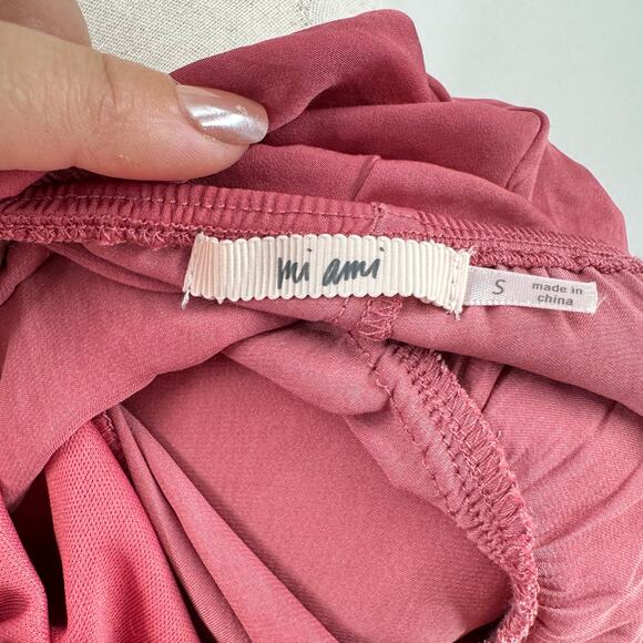 Y2K‎ Babydoll Dress Size S Pink Croquette Preppy Romantic Scoop Neck Midi Soft - Picture 7 of 13